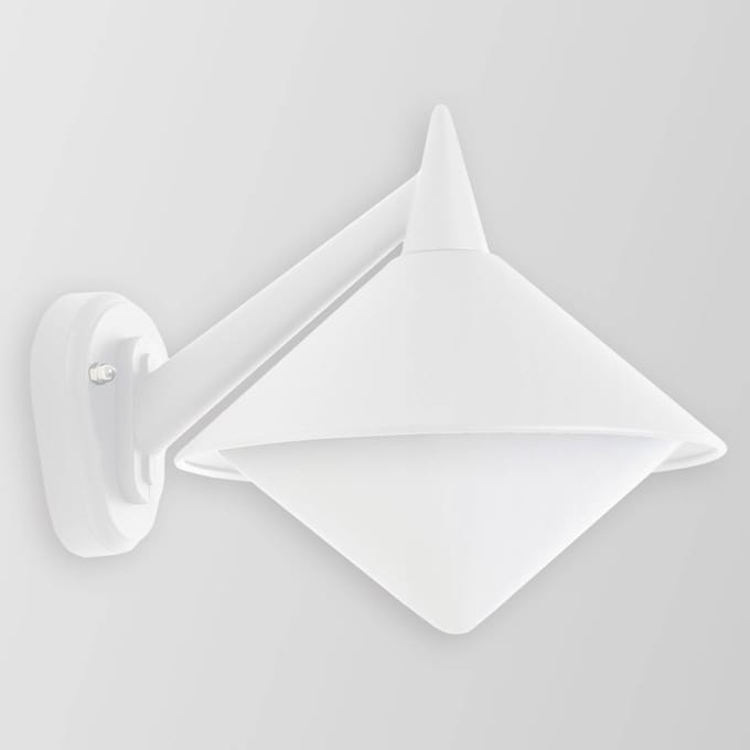 LCD Witte buitenwandlamp Liara - zeewaterbestendig