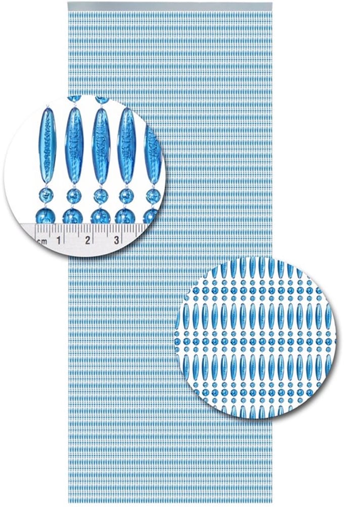 Vliegengordijnen Expert Kralen Blauw  90 x 210 cm