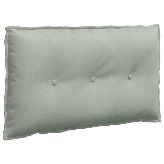 vidaXL - Rugkussen - Lichtgrijs - 80 - x - 50 - x - 19 - cm - Corduroy - stof