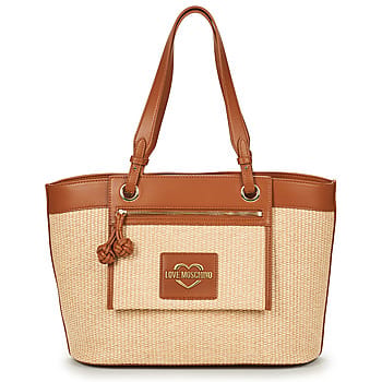 Love Moschino Straw Chic Shopper Tas 37 cm - 10 L - natural - hide