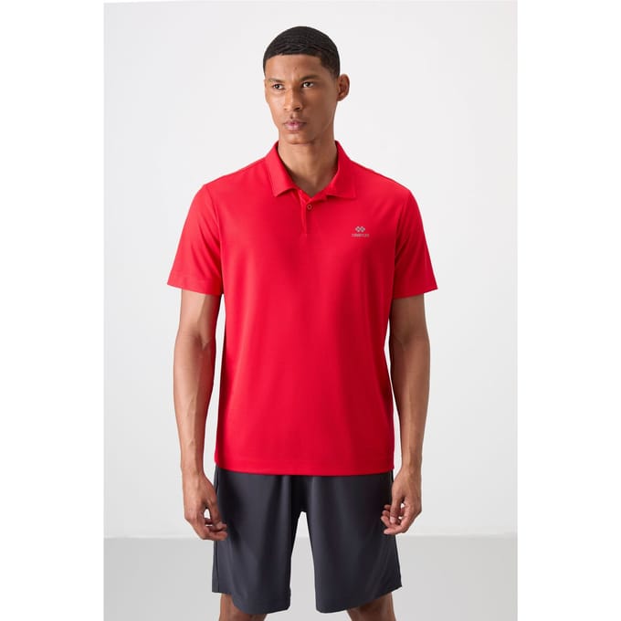 Heren Polo T-Shirt Met Logo Borduursel