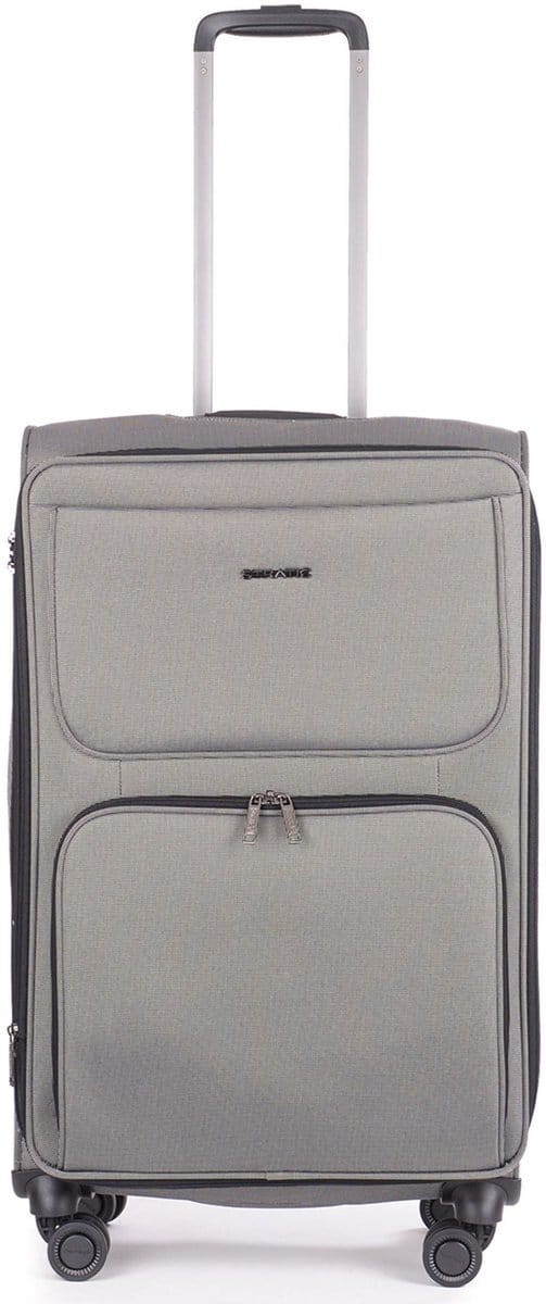 STRATIC Bendigo Light - zachte koffer - medium - 72x42x25 cm - 2,9 kg - 88 L - Silver
