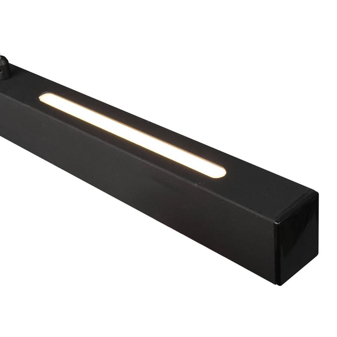 Reality Leuchten LED hanglamp Paros met switchdimmer zwart