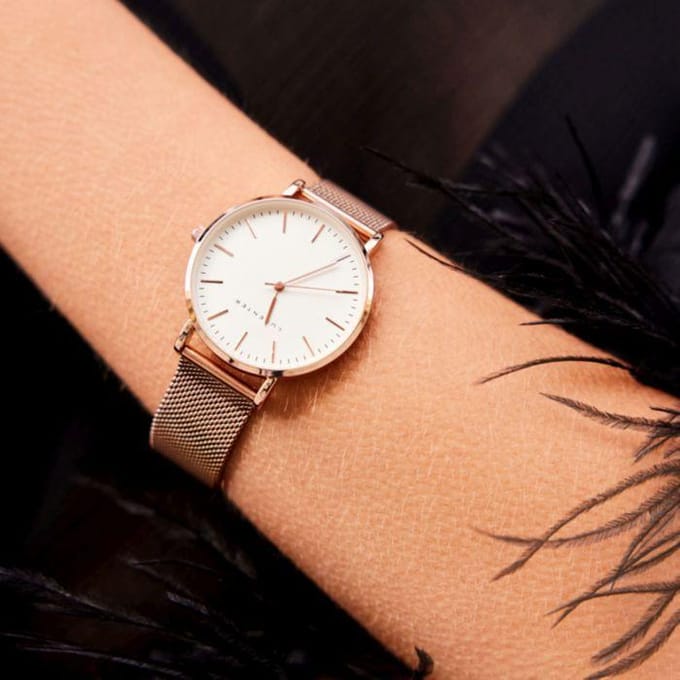 Luxenter horloge afgewerkt in 18K roségoud - Faraia