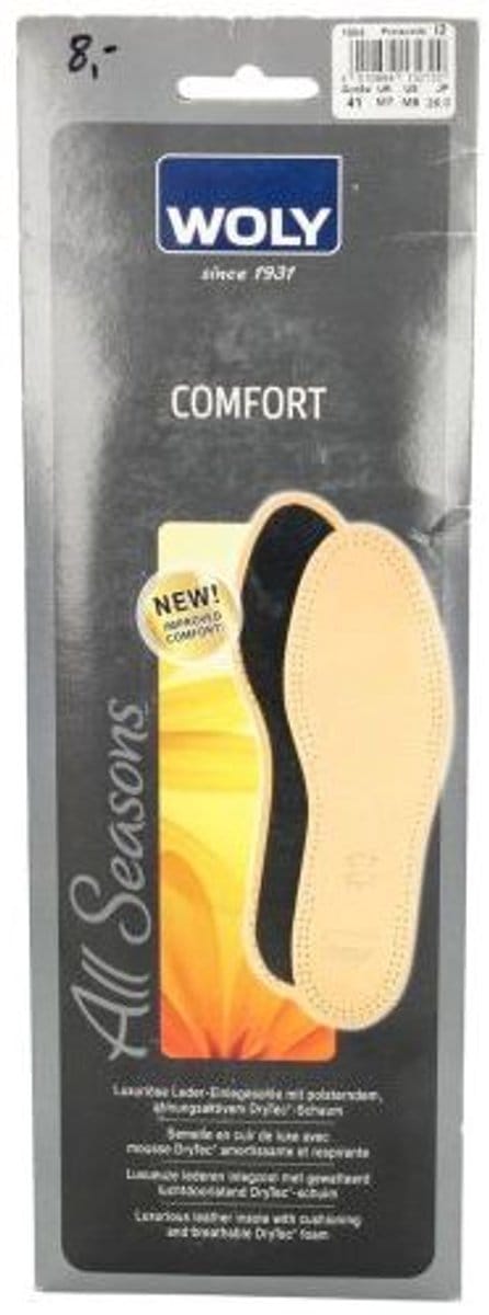 Woly Comfort lederen inlegzool voor meer comfort - maat 45