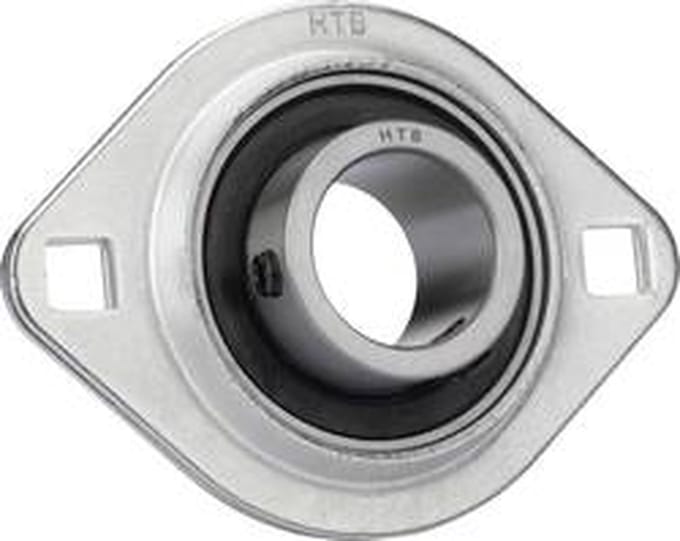 HTB SBPFL 202 Flenslager Plaatstaal Boordiameter 15 mm Gatafstand 63.5 mm