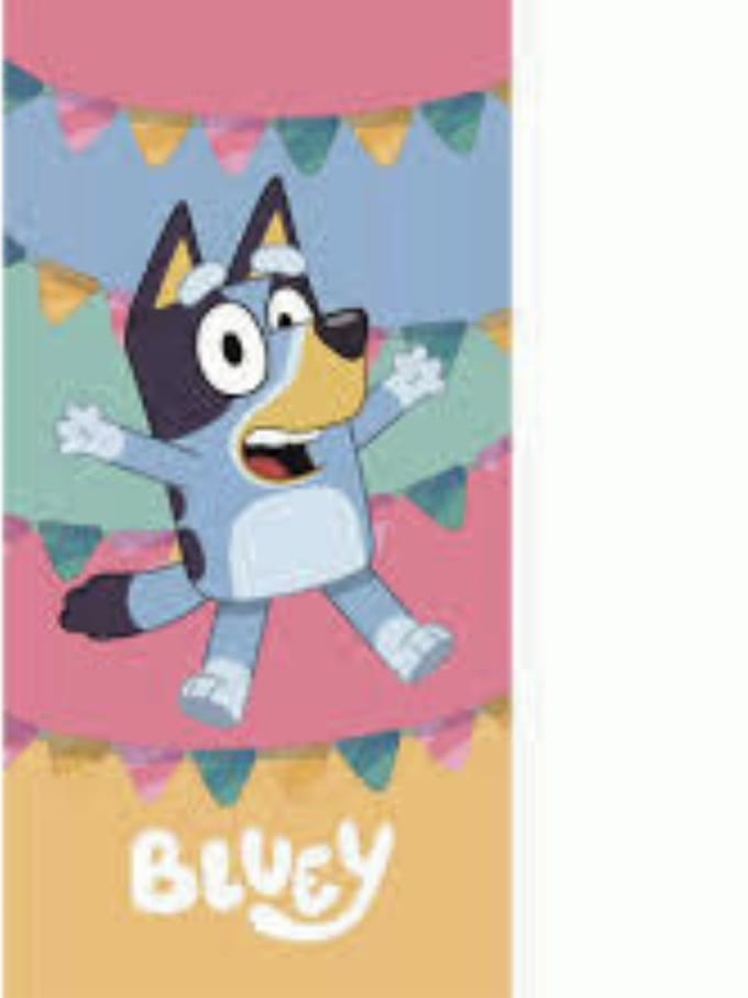 Bluey strandlaken Parade extra absorberend 70 x 140 cm - katoen