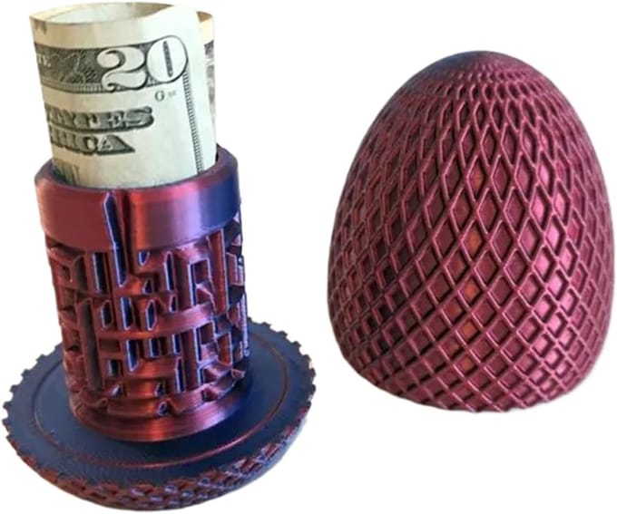 Geld Puzzel Doos - Grappige Ei Puzzel - Vermaak & Opslag - 3D Geprint Ontwerp