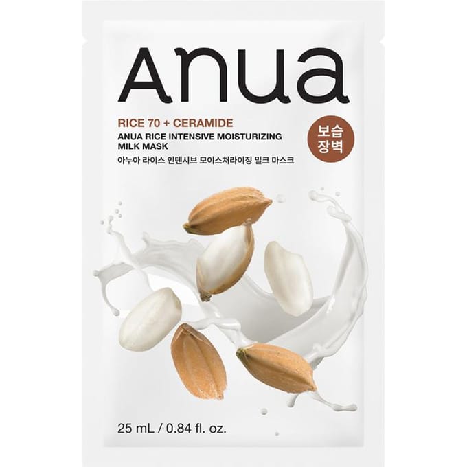 [Anua] Intensief Hydraterend Melkmasker met Rijst 25ml*10ST white