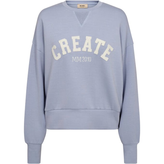 Sweatshirt van viscosemix met ronde hals, model 'CELLI'
