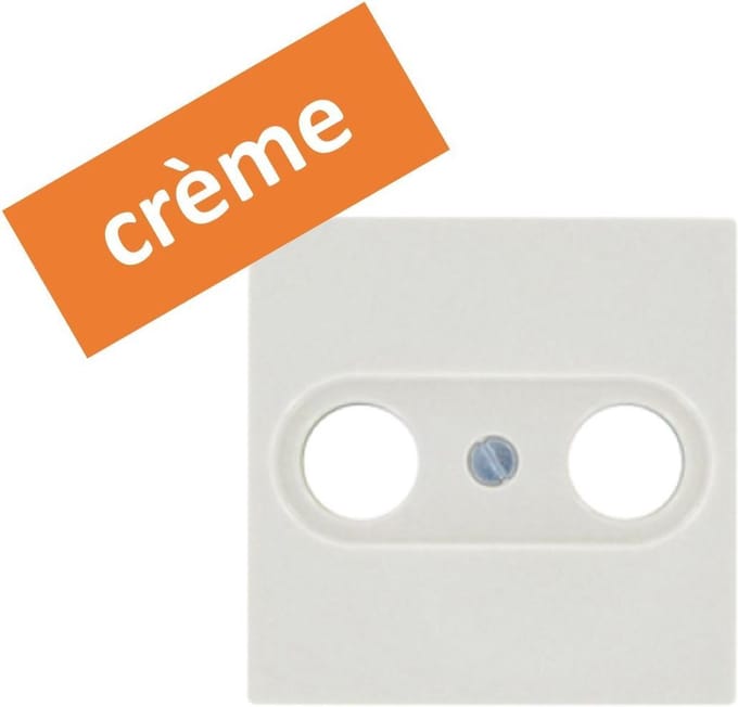 JUNG AS500 afdekplaat voor coax wandcontactdoos | creme
