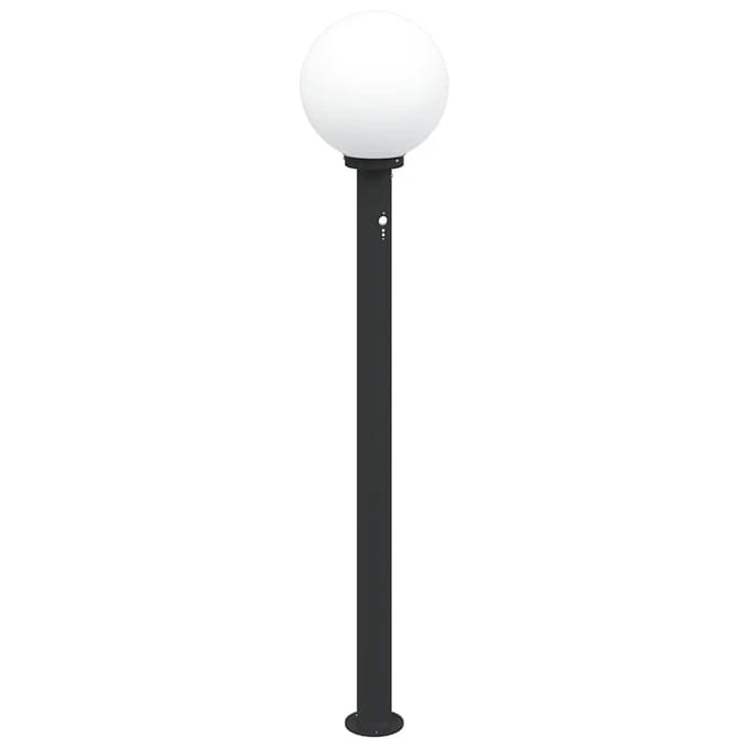 vidaXL Bolderverlichting met sensor 120 cm zwart IP44