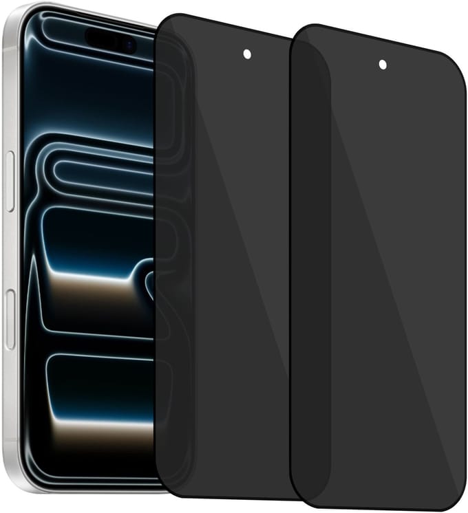 ChiGuard Privacy Screenprotector 2x geschikt voor iPhone 17 Pro Screenprotector - Beschermglas - Privé GuardCover