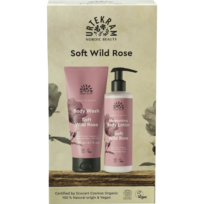 Urtekram Dare To Dream Soft Wild Rose Set 200 ml + 245 ml
