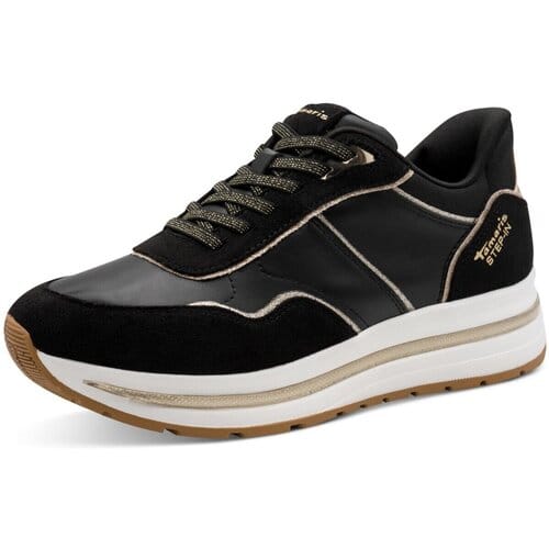 Tamaris dames sneaker vrijetijdsschoen Step-In 1-23766-46 001 zwart
