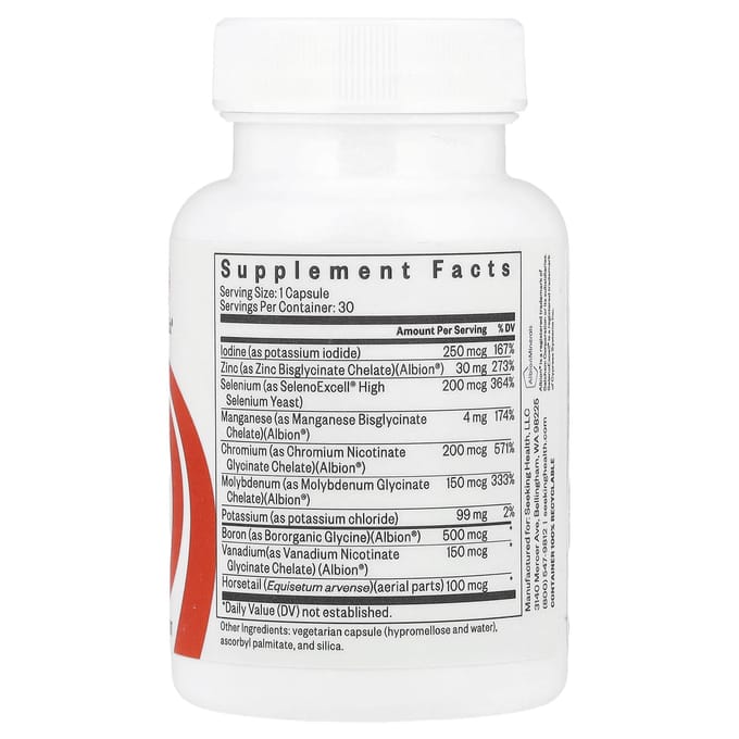 Complexe de Minéraux Traces II, 30 Capsules