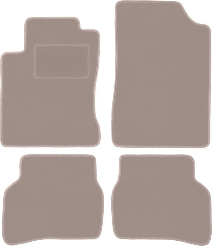 Beige velours vloermatten voor: Mazda MX-3 coupé (1991-1998)