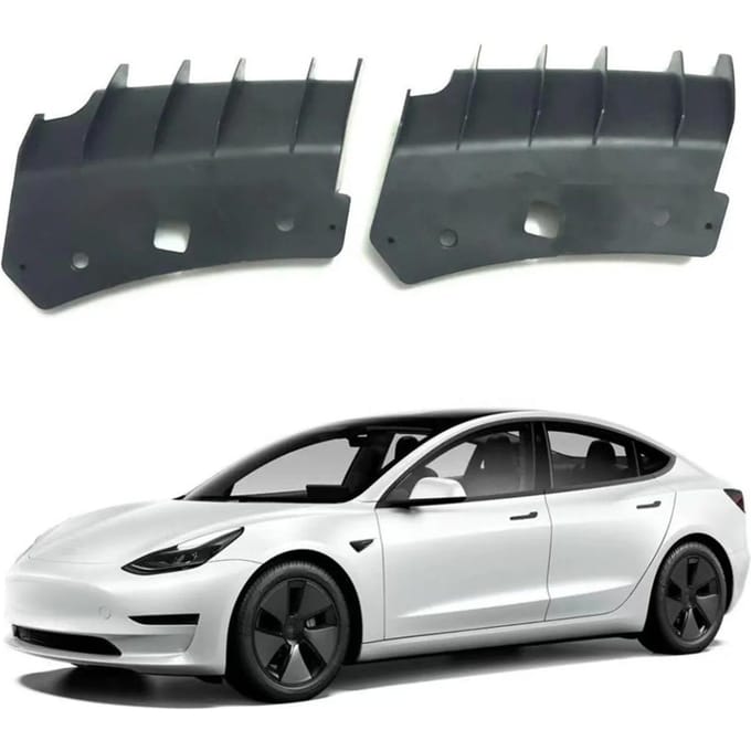 2 supports de Support de pare-chocs avant pour Tesla modèle 3 2017 – 22 108417000B 108416900B gray