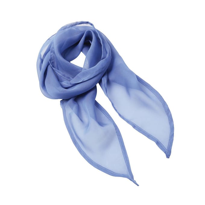 Premier Dames/Dames Chiffon Sjaal (Middenblauw)