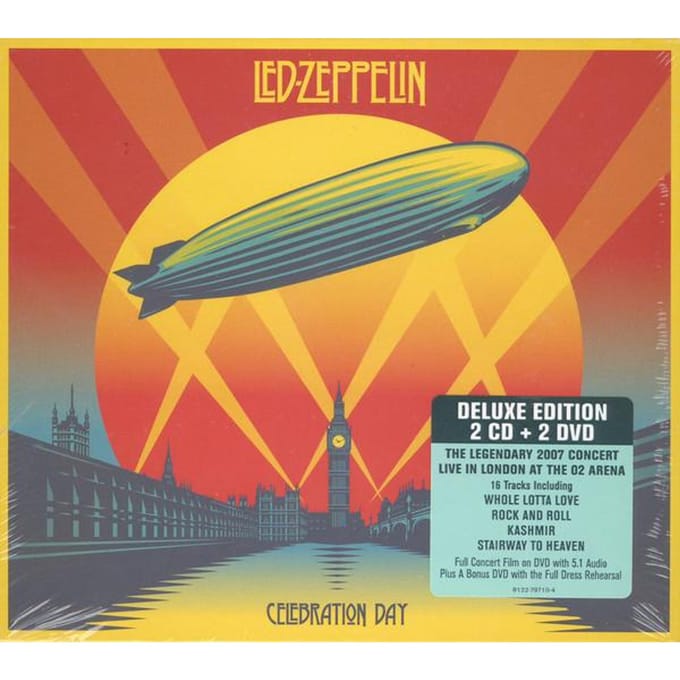 CD LED ZEPPELIN Celebration Day 8122797104 Warner Music A 2012 Europa Rock Gebruikt