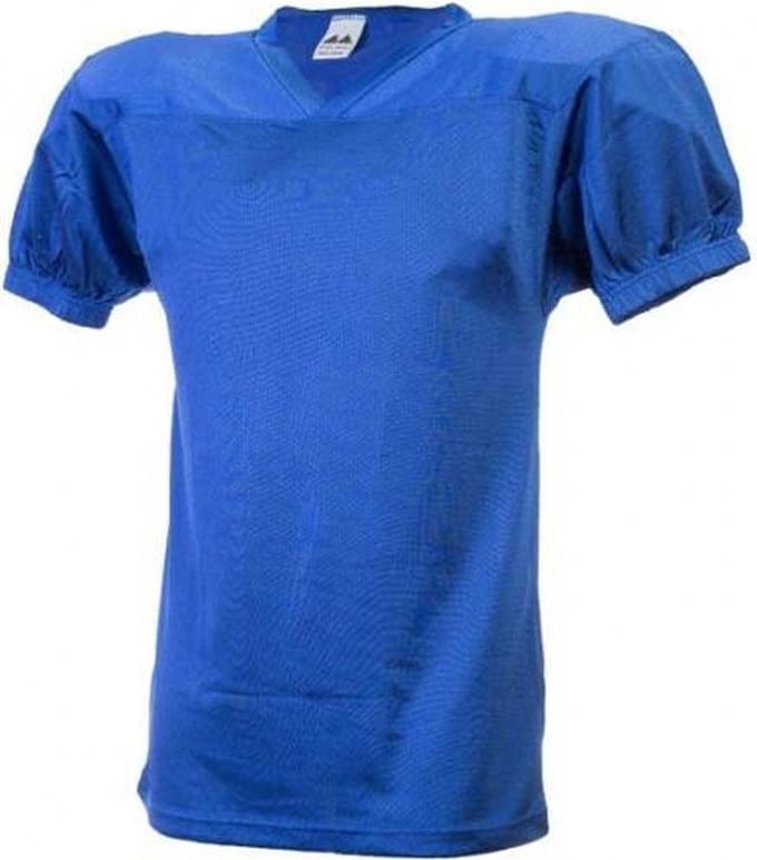 MM American Football Jersey - Royal Blauw - Large