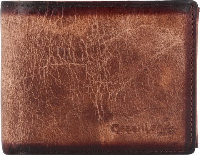 GreenLand Nature Leren Portemonnee MASCU & LINE Wallet RFID Brown Bruine