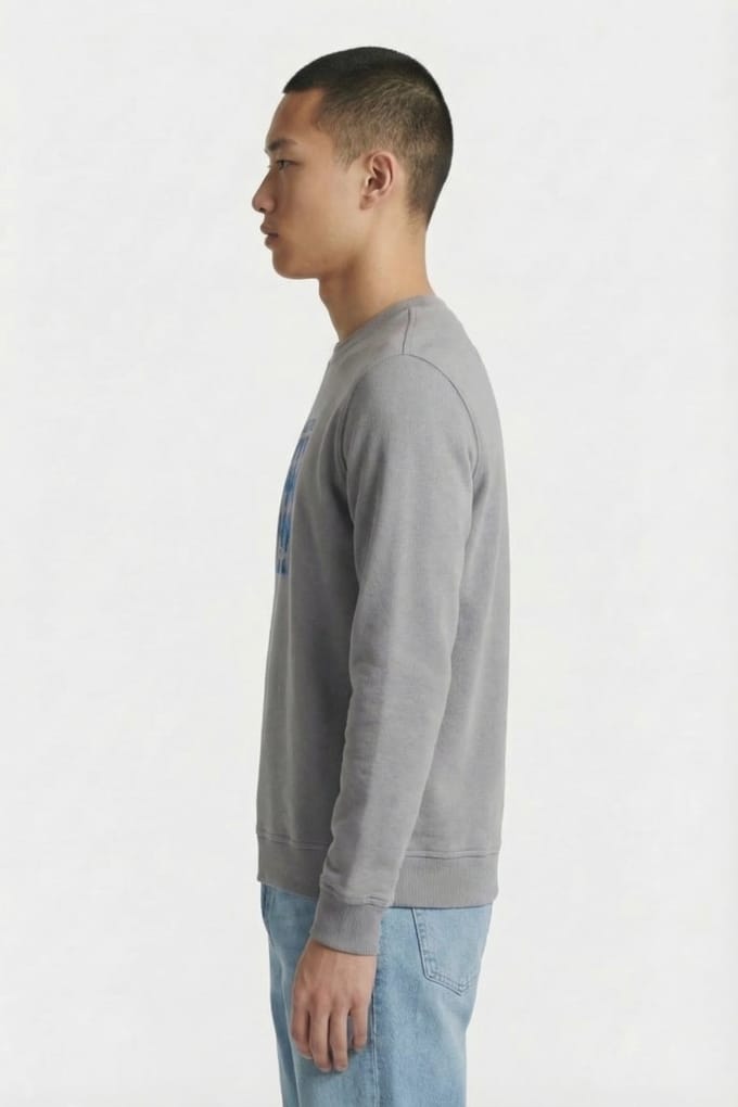 Karl Lagerfeld Dark Grey Sweat Crewneck Größe: M | Pullover Outlet | Herren | Grau