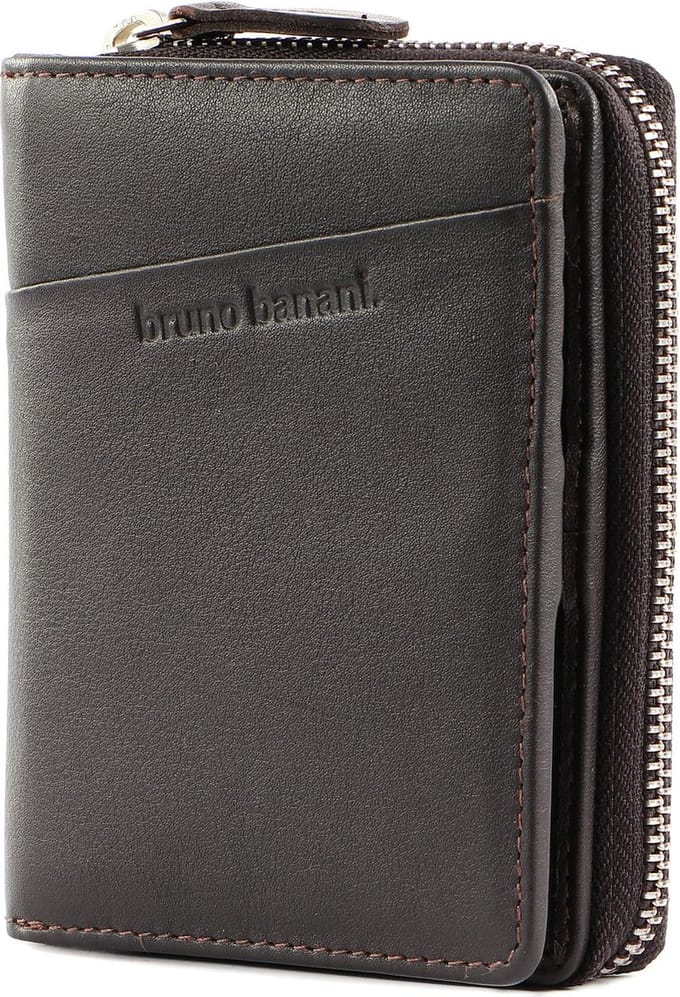 bruno banani Portemonnee Wallet Zip With Flap Brown Donkerbruin