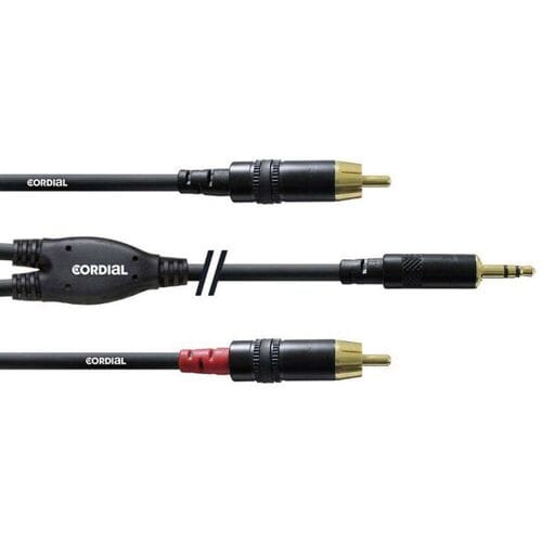 Cordial CFY 3 WCC - Stereo mini-jack - 2x RCA, 3 mtr.