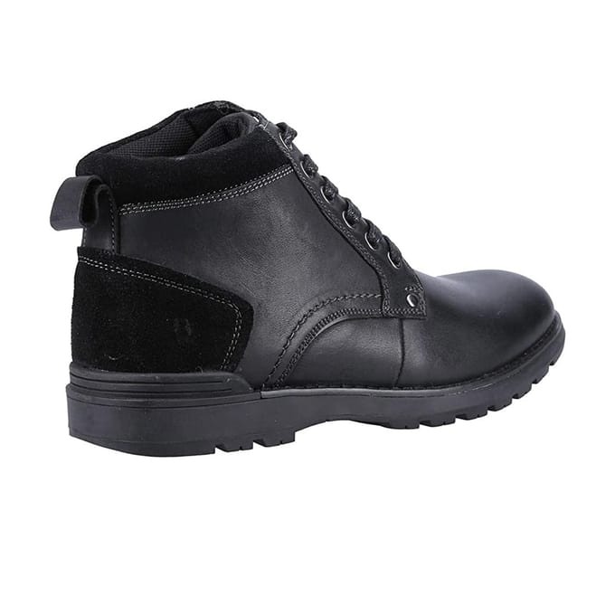 Hush Puppies Heren Dean Leren Laarzen (Zwart)