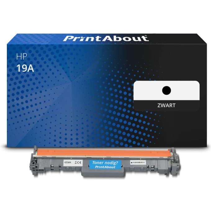 PrintAbout huismerk Drum 19A (CF219A) Zwart Geschikt voor HP