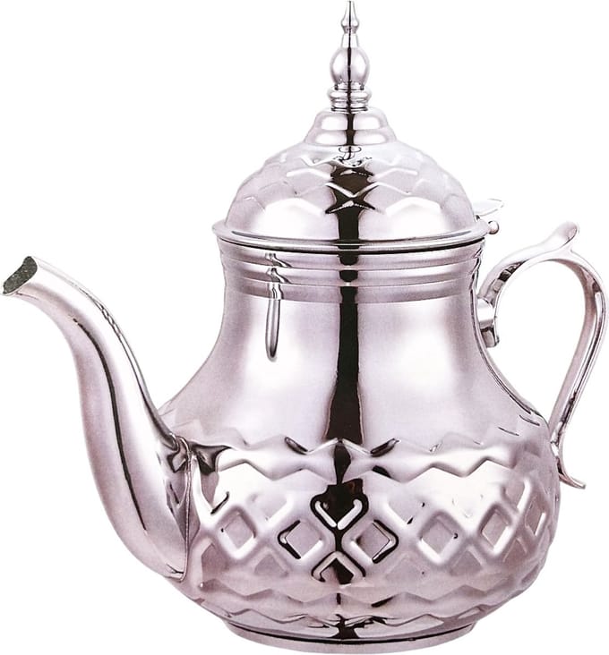 Oosterse Marokkaanse - Turkse -Theepot-1.5 L - RVS