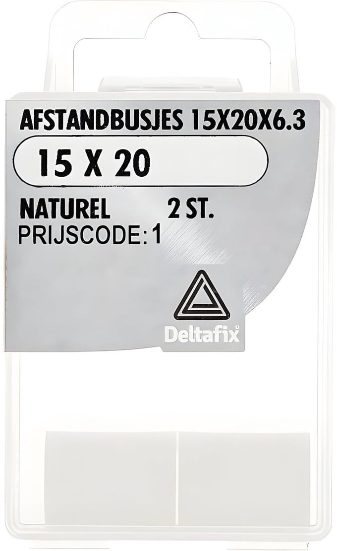 Deltafix - Afst.bus 15x20x6.3 naturel 2st