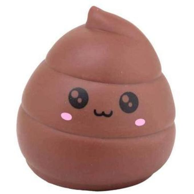 Johntoy speelgoed grote squeeze drol stressbal multicolor.