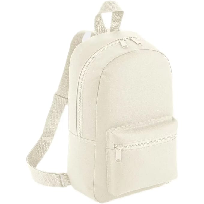 BagBase Mini Essential Fashion Backpack BG153 - Natural - 23 x 35 x 12 cm