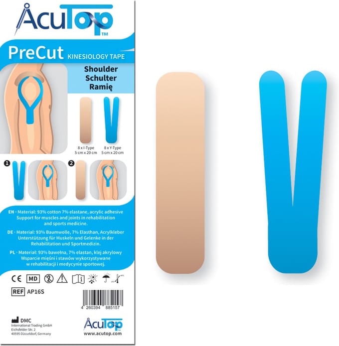 AcuTop PreCut Kinelogische Tape Schouder