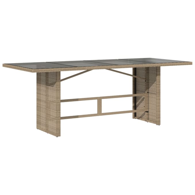 vidaXL - 9-delige - Tuinset - met - kussens - poly - rattan - gemengd - beige
