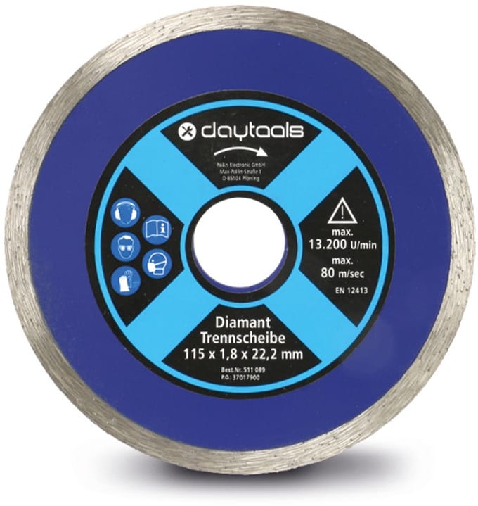 DAYTOOLS Diamantschijf, Ø 115 mm,