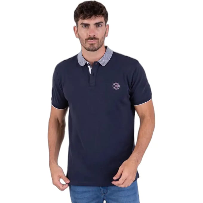 Polo met gestreepte kraag Camberabero