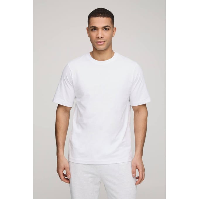 Basic Regular Fit T-shirt met ronde hals | White | Size XS