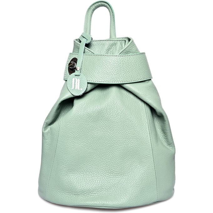 Anna Luchini Groen Rundleer Tas