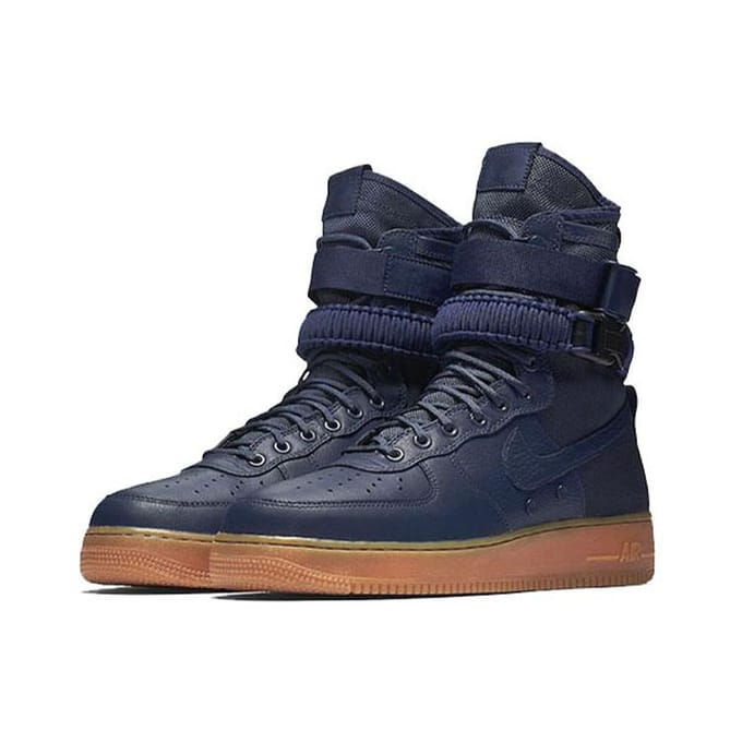 Nike Sf Air Force 1 High Navy Gum 864024-400 44 black