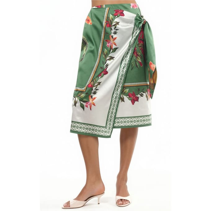 Satin Wrap Rok
