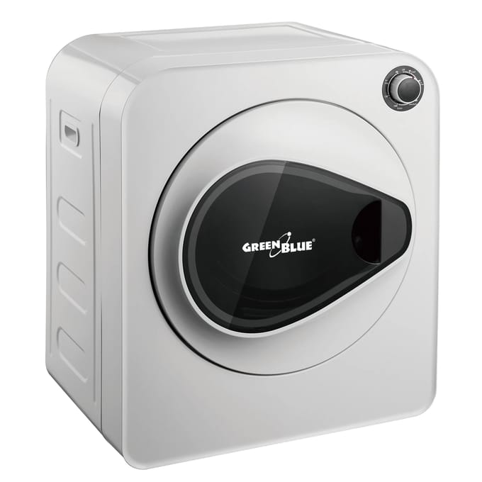 Elektrische trommeldroger voor kleding 3kg laadvermogen 830 W Wit 5 programma's GB405 GroenBlauw