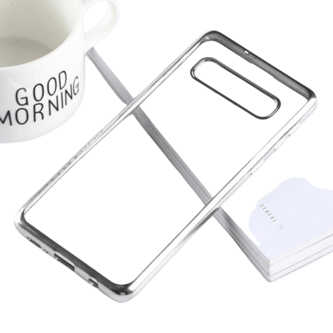 Comfycase Samsung Galaxy S10 Electra Hoesje Zilver