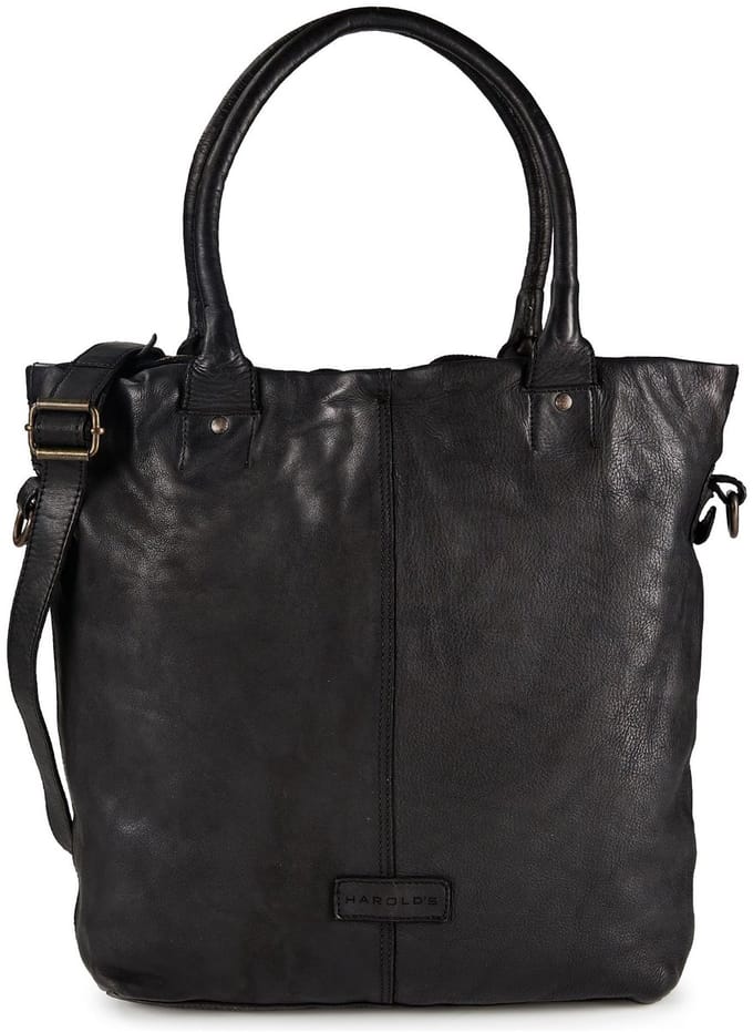 Harold's Submarine Schoudertas Leer 34 cm - Dames - schwarz