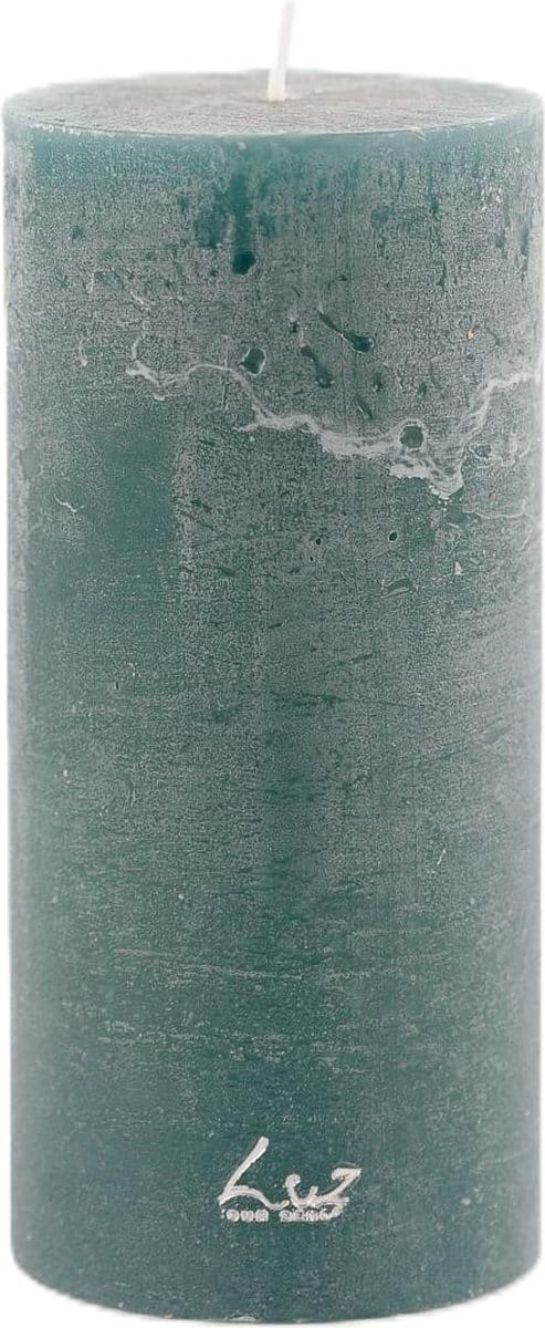 Rasteli Luz Your Senses Stomp Kaars Groen-Atlantic Deep D 7 cm H 15 cm