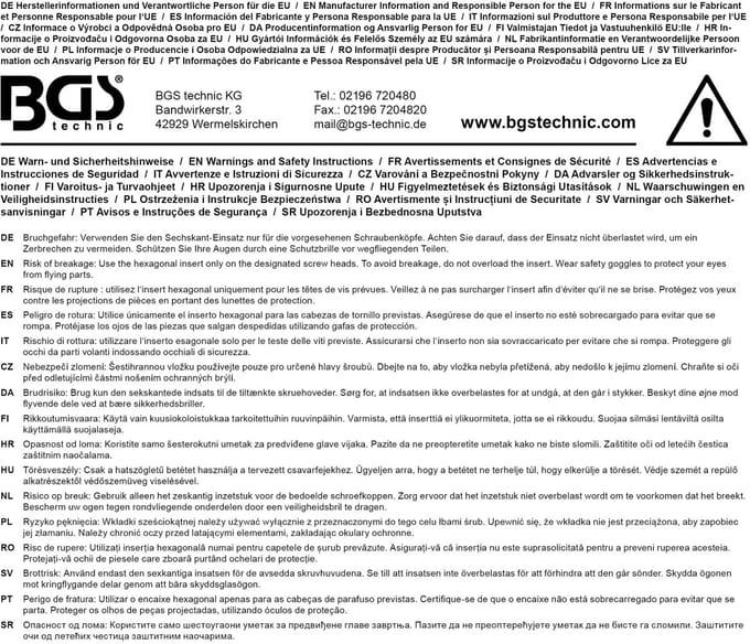 BGS Dopsleuteldop zeskant diep - 1/2 - 16 mm