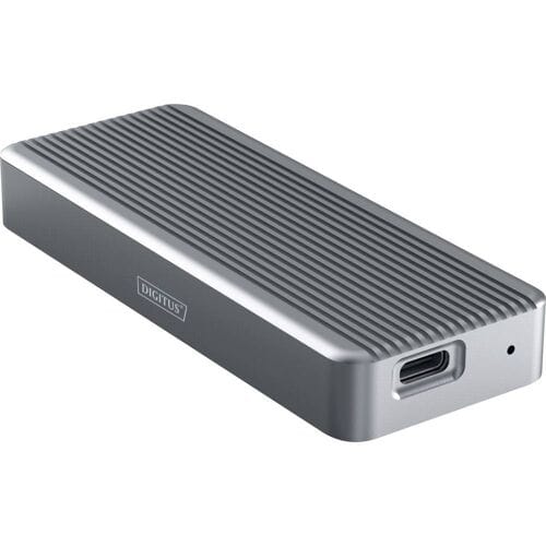 DIGITUS - Speichergehäuse - 20 Gbps, extern, Aluminium - M.2 - M.2 NVMe Card - USB-C 3,2 (Gen 2) - Pantone 430C (DA-711