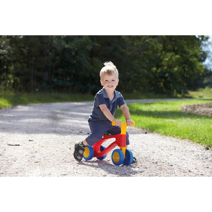 Lena My First Scooter rood/blauw/geel - Loopfiets